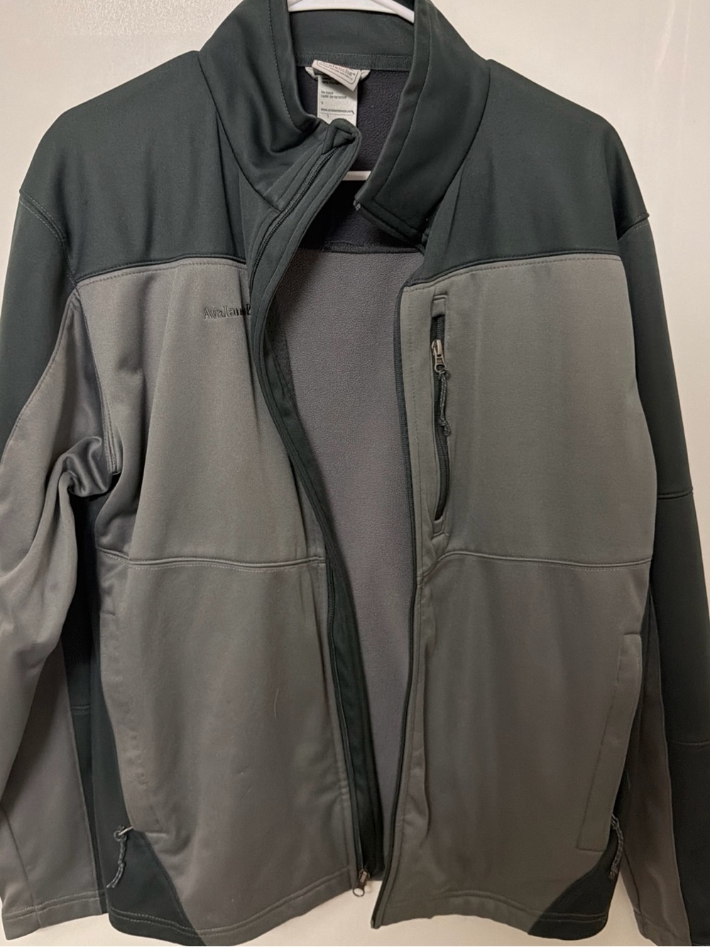 Avalanche Two-Tone Gray & Dark Charcoal Softshell Jacket